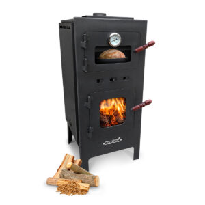 stufa A Leña 9500 K/c Con Horno - Salamandra Doble Combustión